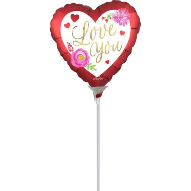 10cm Love You Satin Watercolour Floral