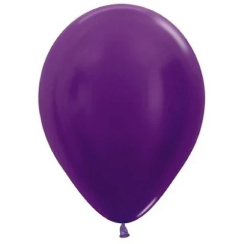 Sempertex 30cm Metallic Purple Violet Latex Balloons - Pack of 50