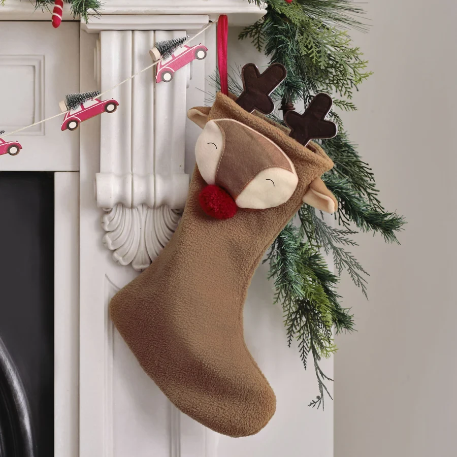 Christmas Stocking - Merry Little Reindeer