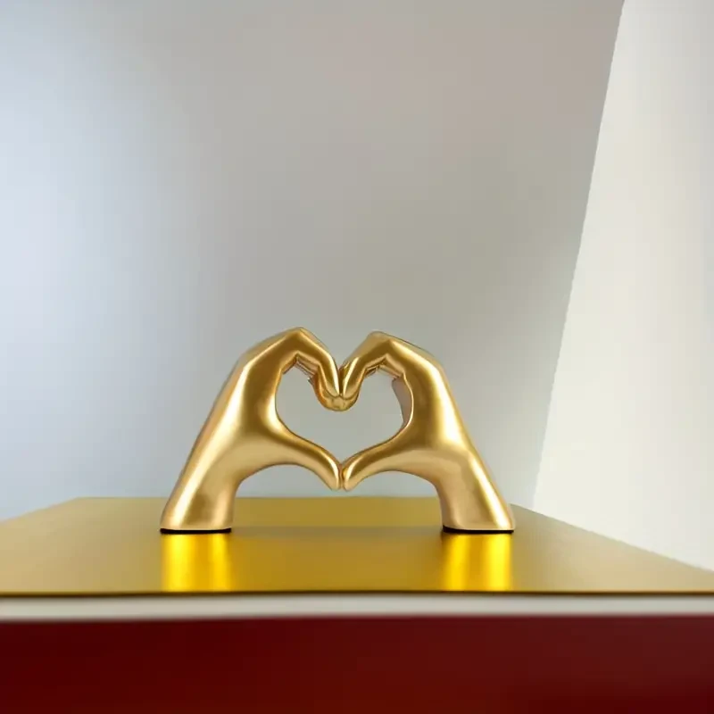 Golden Love Hand For Office Display Wine Cabinet Display