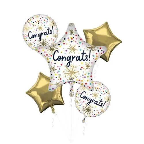 Bouquet Confetti Sprinkles Congrats P75 - Pack of 5