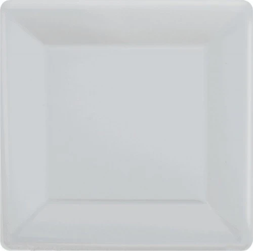 Square Paper Plates Silver - 26cm (20 Units) - Pack of (20)