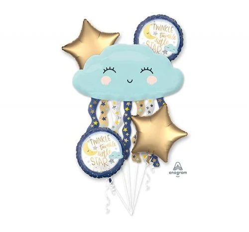 Foil Balloons - Twinkle Little Star - (Pack of 5)