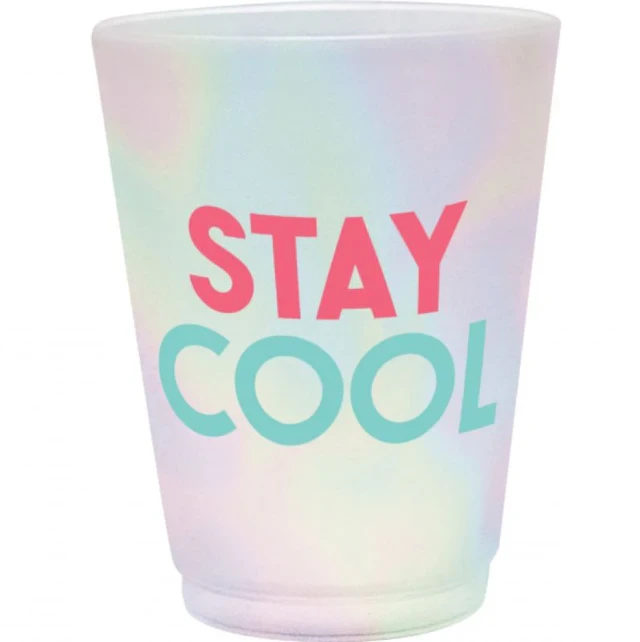 Just Chillin Frosted Plastic Tumblers Stay Cool - (Pack of 8)