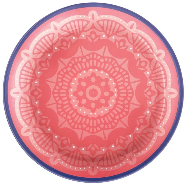 Lunch Plates - Round Boho Vibes Melamine (17cm) (Pack of 4)