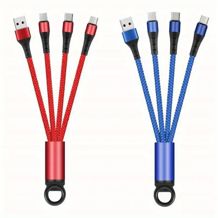 Universal Braided Three-in-One USB Charging Cable