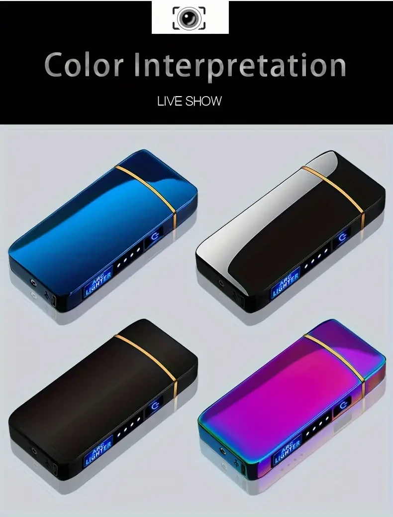 Outdoor Smart Arc Windproof USB Charging Lighter