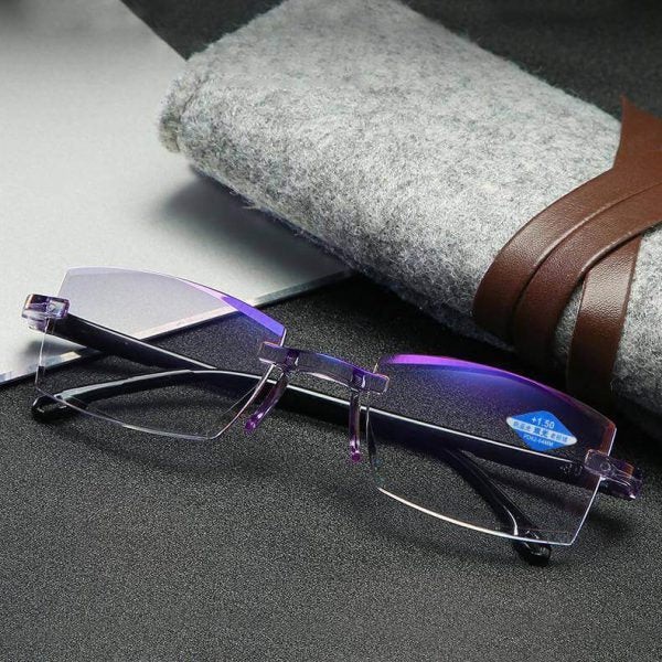 Biofocal Near FAR Progressive And Anti-Blue Eyewear HD lens Diamond-Cut