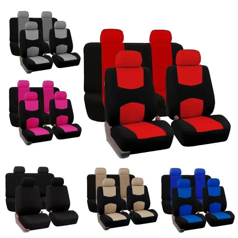 5-Seat Universal Car Seat Covers - Premium Waterproof Polyester Protector for Cars, Trucks, SUVs