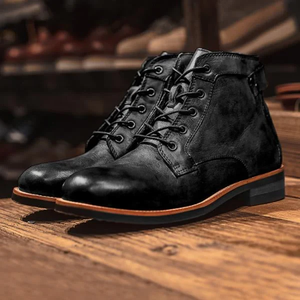 Vintage Men's Lace-Up Martin Boots