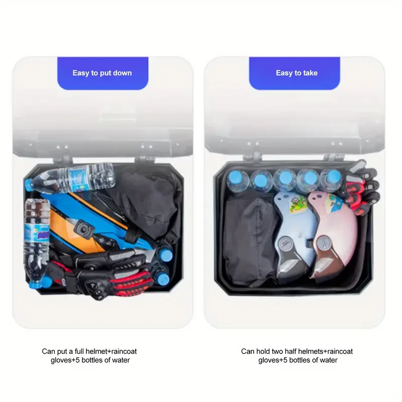 LIXADA 45L Motorcycle Rear Trunk - Waterproof with Locks