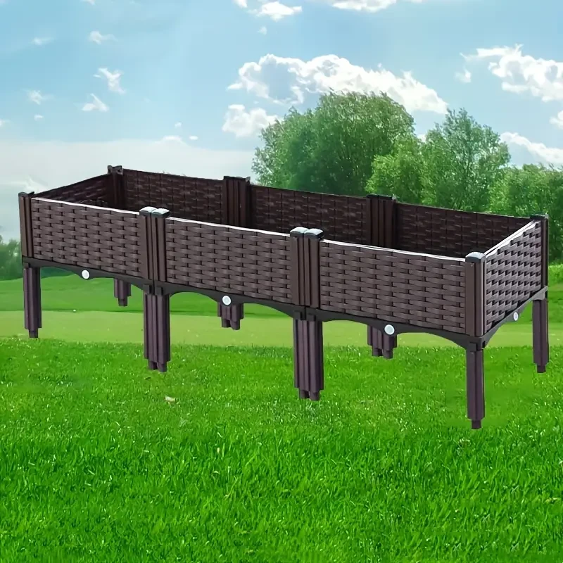 Elevated Garden Bed Kit - Raised Planter Box with Drainage