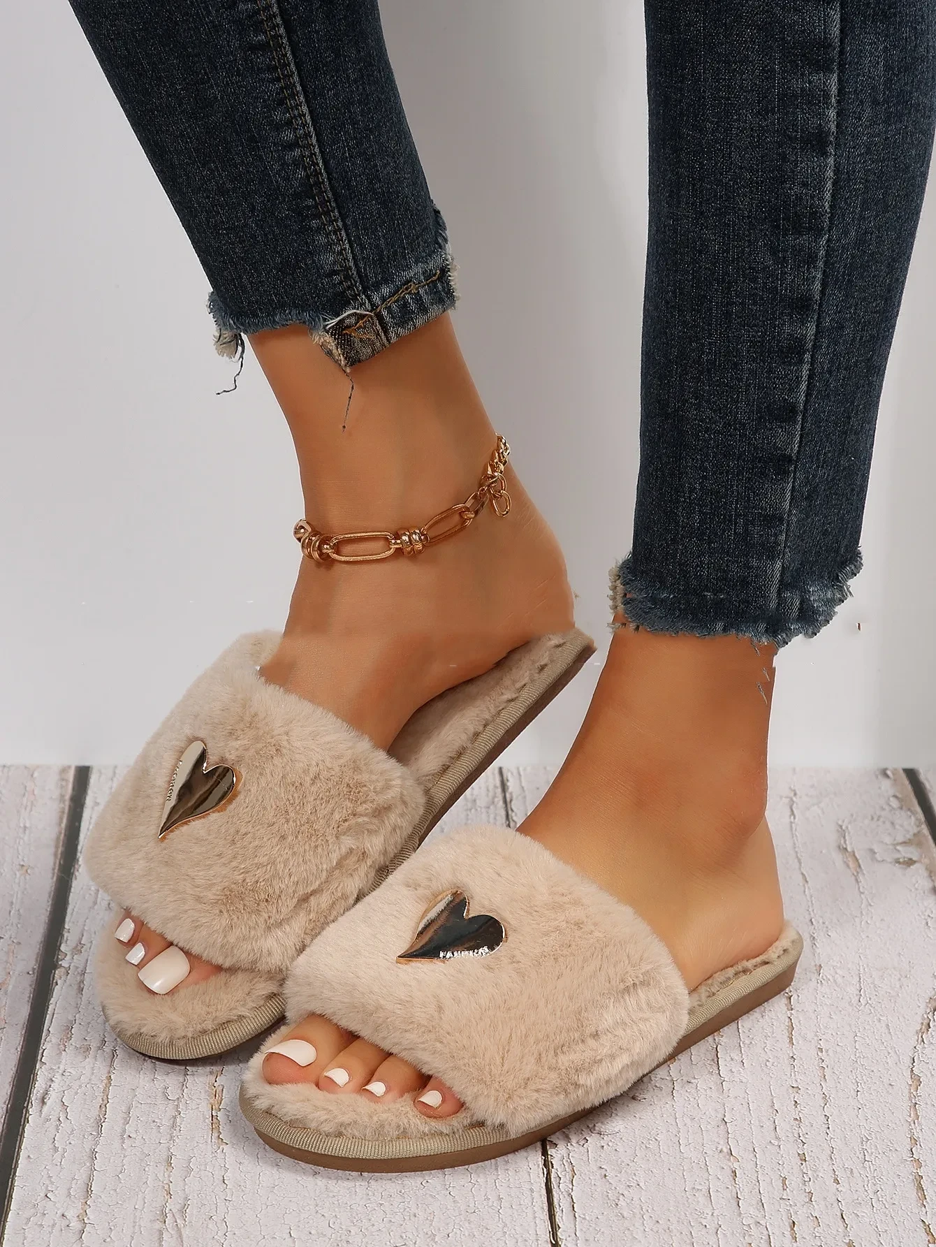 Fluffy Slipper Fall Winter Warm