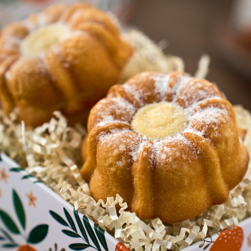 Fresh Fruit and Bundt Cakes Gift Tower
