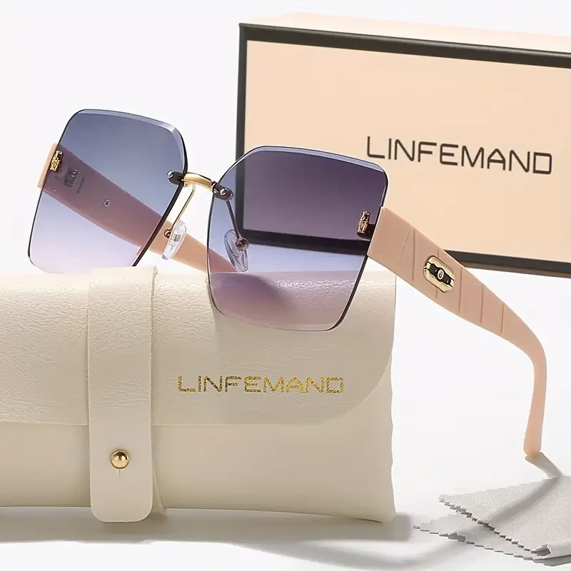 Oversized Gradient Fashion Glasses