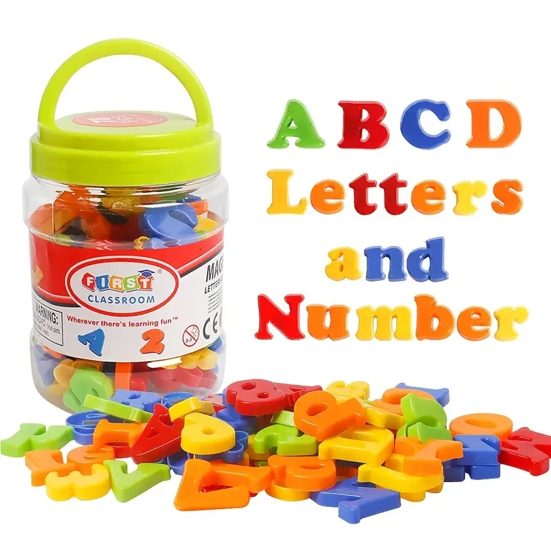 Magnetic Alphabet & Number Set - Educational Refrigerator Stickers
