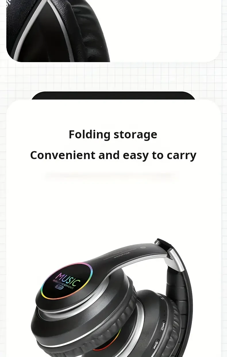 Wireless Stereo Headphones - Deep Bass,