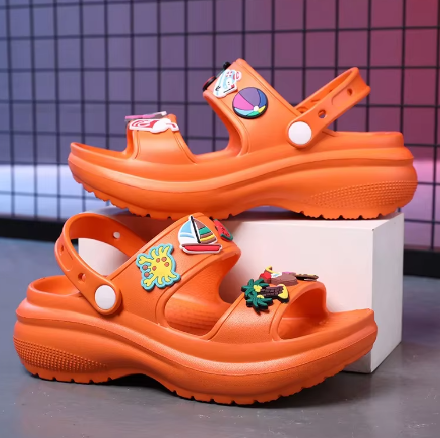Korean Wedge Platform High Heels Ladies Shoes