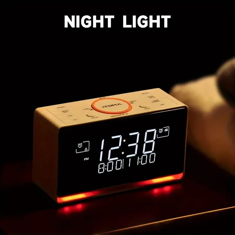1PC DAB & FM Radio Alarm Clock with Wireless Connection and Dual Alarm - ITOMA 728