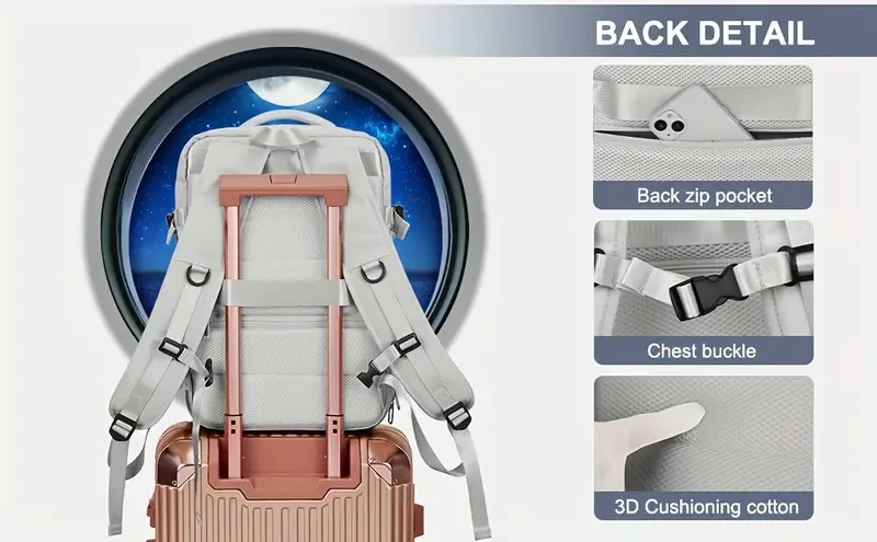 Waterproof Large-Capacity Travel Backpack for Ladies and Men