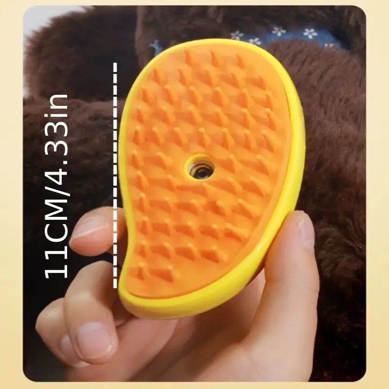 Self-Cleaning Cat Grooming Brush - USB Rechargeable, Electric Steam Massage Comb for Cats & Dogs, Removes Tangles and Loose Fur