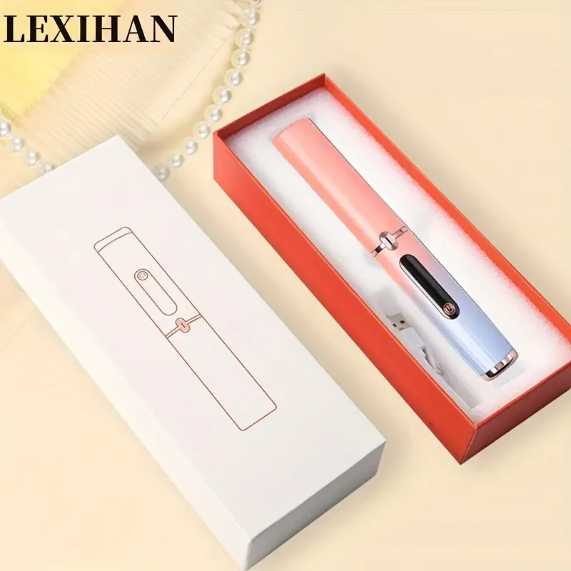 Rechargeable Cordless Hair Straightener Comb With Negative Ion Electric Hair Straightener Comb, 30s Fast Heating, USB Rechargeable, Portable Hair Straightener Brush For Travel Use Unisex