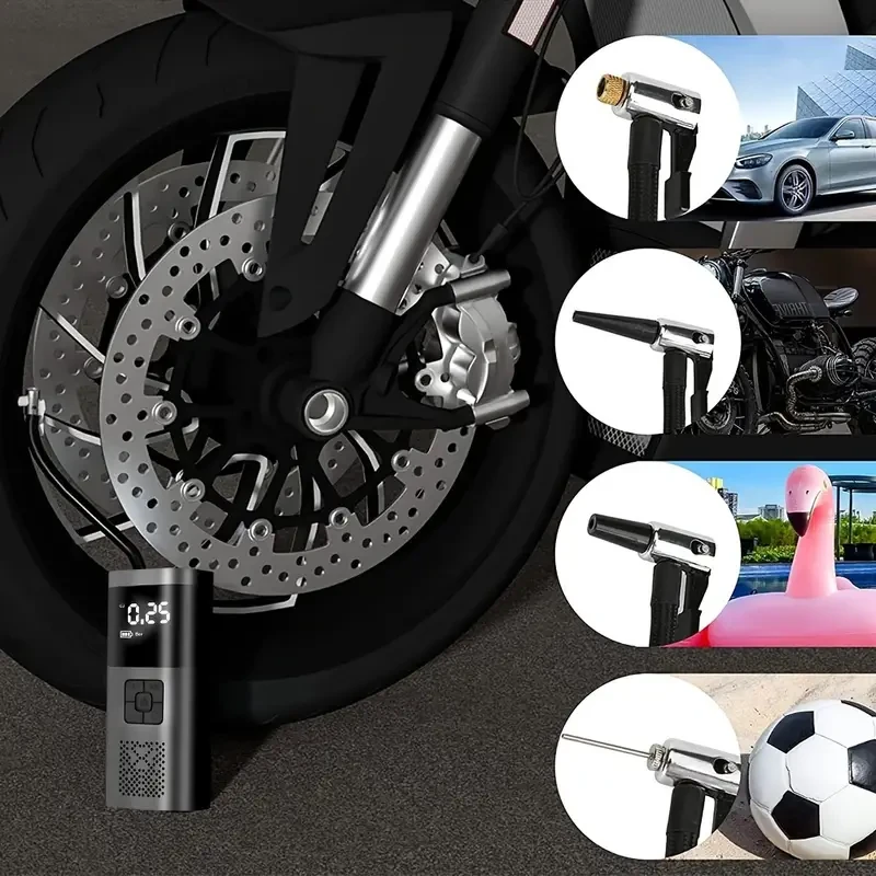 150 PSI Corded Tire Inflator Car Air Pump with LED Display