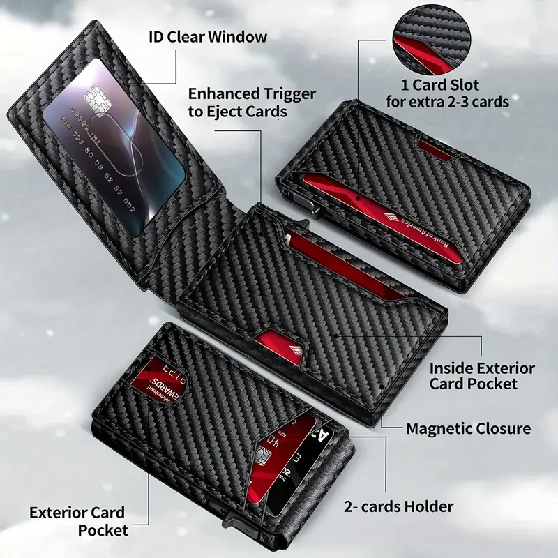 TANGMO Business Card Holder for Men