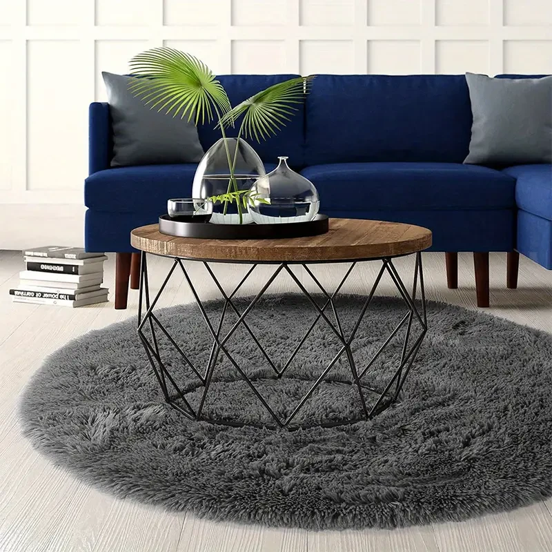 Super Soft Fluffy Round Shaggy Rug