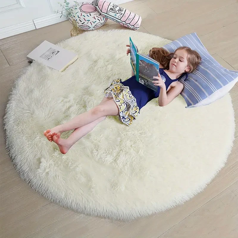 Super Soft Fluffy Round Shaggy Rug