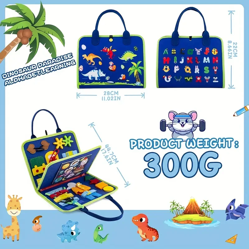 Practice Board, Educational Practice Book, For Learning Numbers, Letters, Training Fine Motor Skills, Sensory Board, Travel Toys Christmas, Halloween Gift