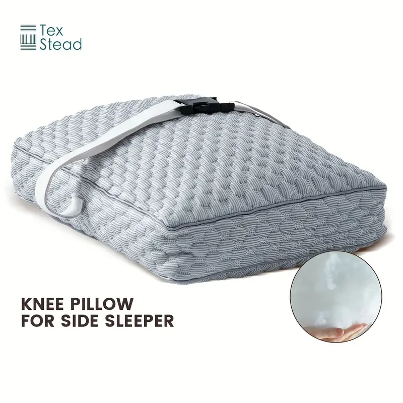 TEXSTEAD Ergonomic Knee Pillow for Side Sleepers
