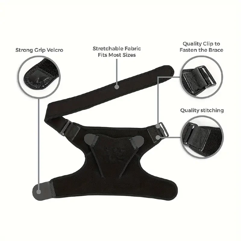 Shoulder Brace for Torn Rotator Cuff with Pressure Pad - Shoulder and Joint Pain Relief