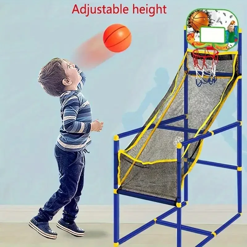 Fun Basketball Hoop Arcade Game, Indoor/Outdoor Toy Shooting System Toy With 2 Ball & Air Pump, Halloween, Thanksgiving And Christmas Gift