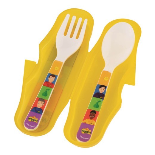 The Wiggles 2 Piece Travel Cutlery Set