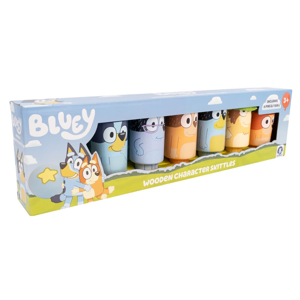 Bluey Wooden Character Skittles