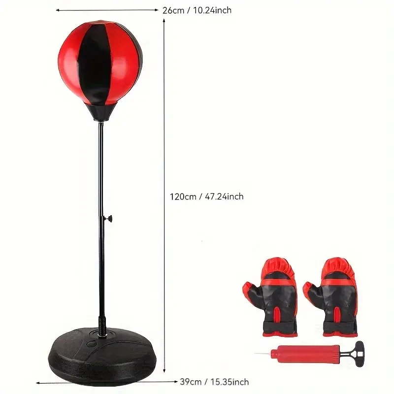 Boxing Set with Punching Ball & Gloves