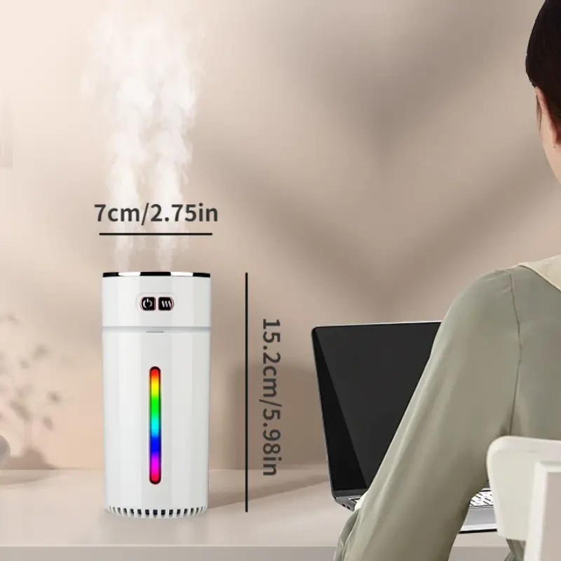 300ml Mini Car Air Humidifier with Colorful LED Light