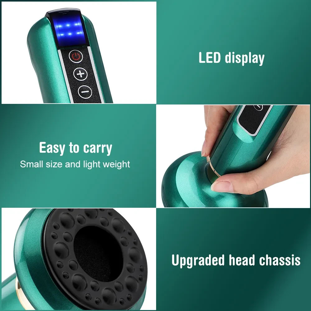 Electric Vacuum Cupping Massager For Body Anti-Cellulite Suction Cup Gua Sha Massage Body Cups Guasha Fat Burning Slimming Jars