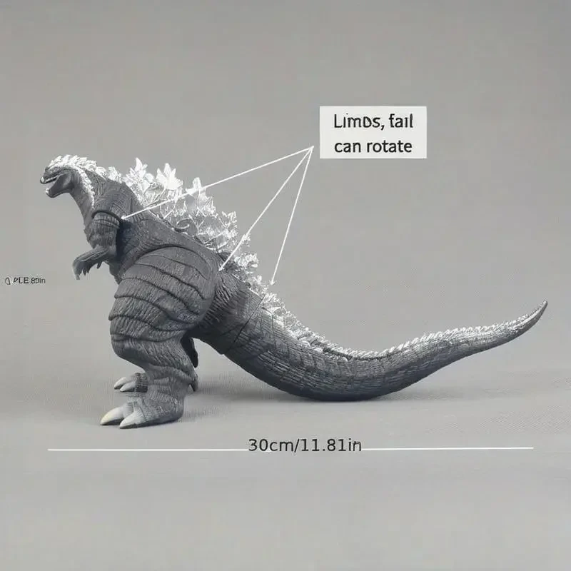Halloween Gift - Steel Mechanical Dinosaur Figurine, Long-Tailed Monster Desk Decor for Adults