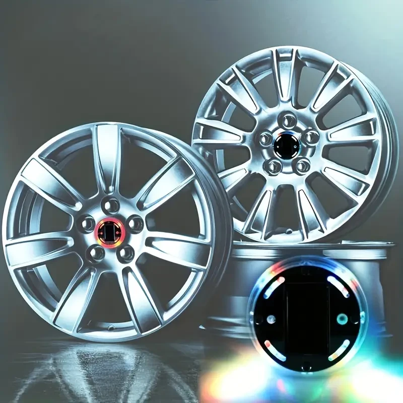 Solar Car Wheel LED Ambient Light Dazzling Colors