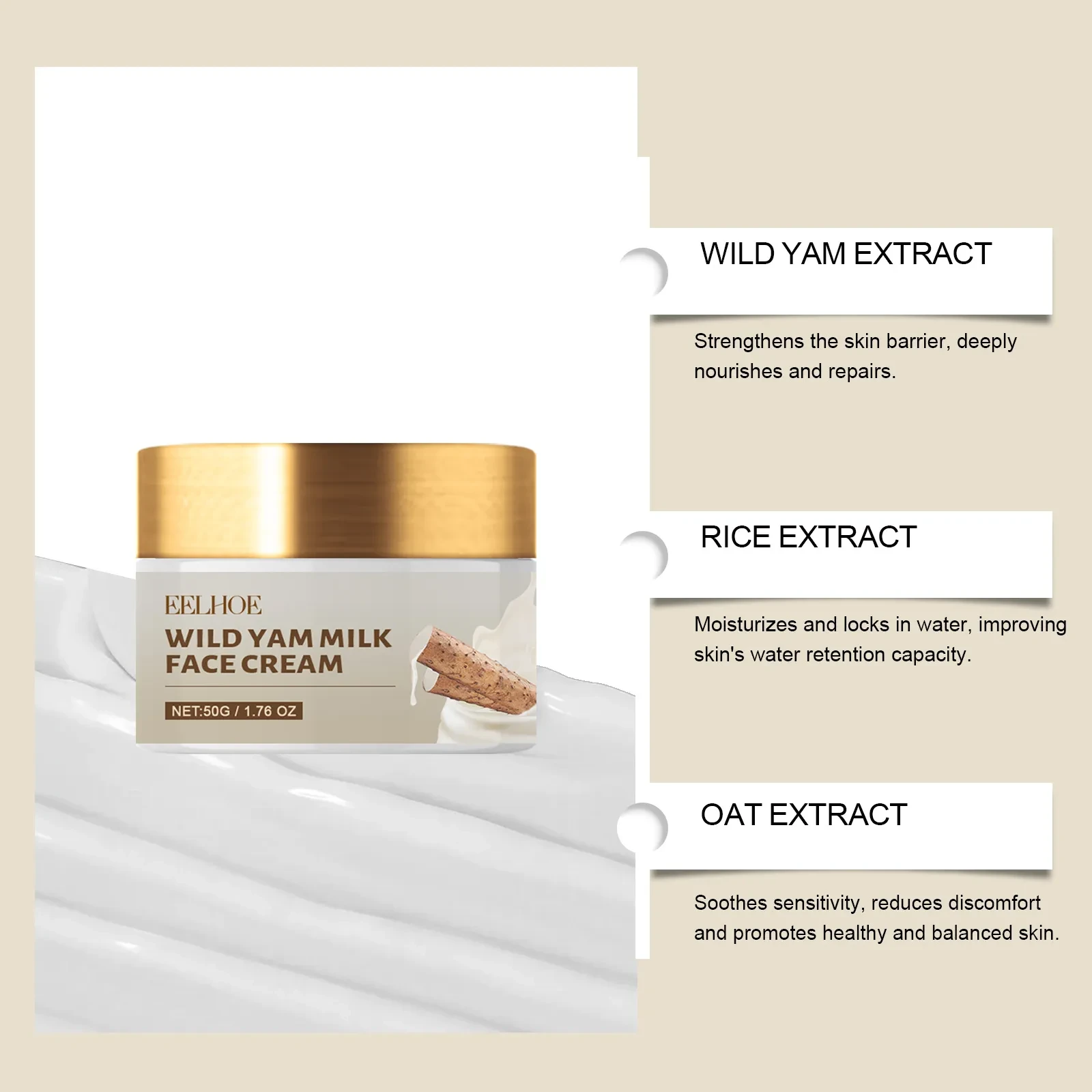 Dioscorea Japonica Hydrating and Repairing Moisturizer