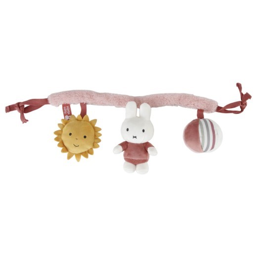 Miffy Fluffy Car Seat Toy Pink
