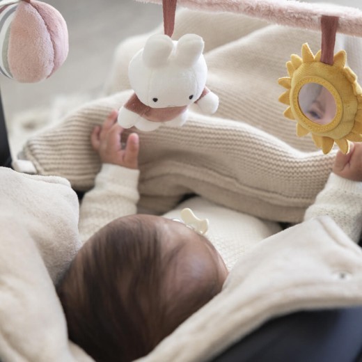 Miffy Fluffy Car Seat Toy Pink