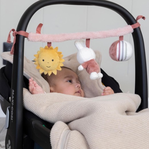 Miffy Fluffy Car Seat Toy Pink
