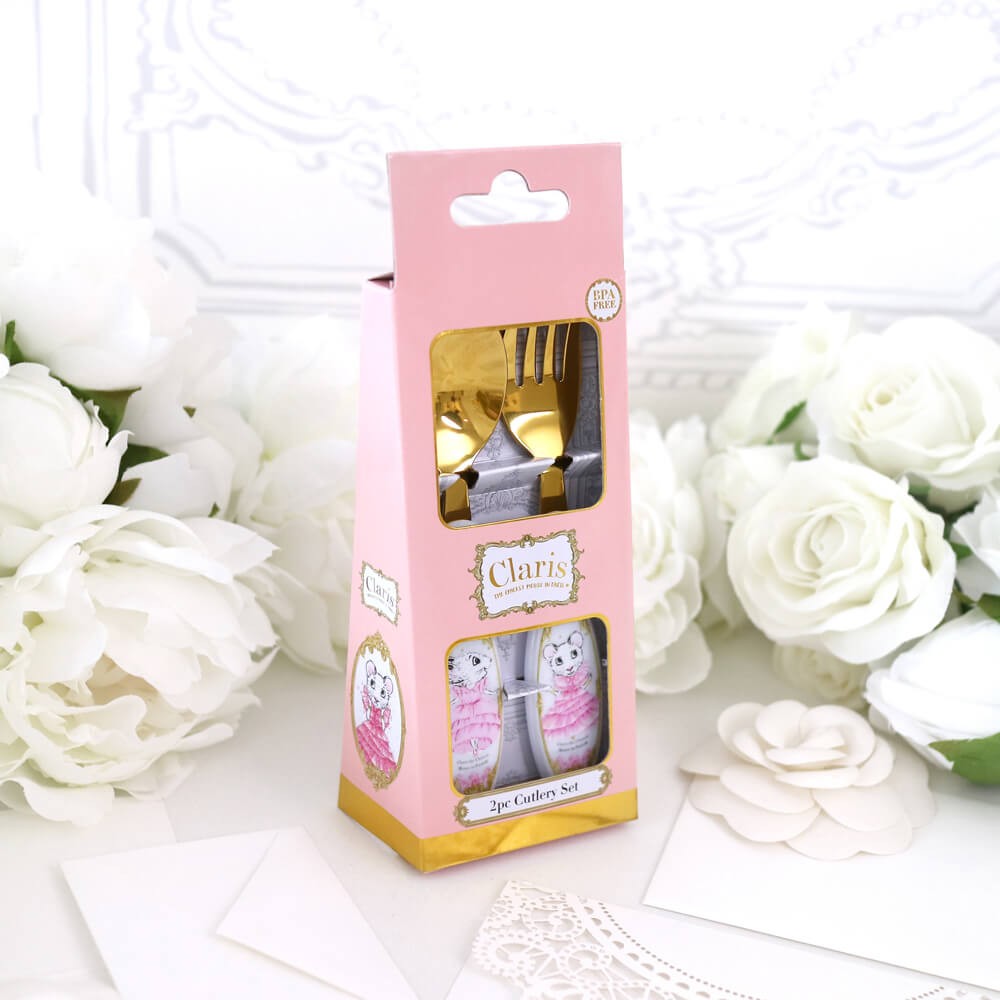 Claris 2 Piece Gold Cutlery Set