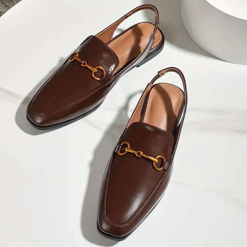 Women's Solid Color Flat Sandals