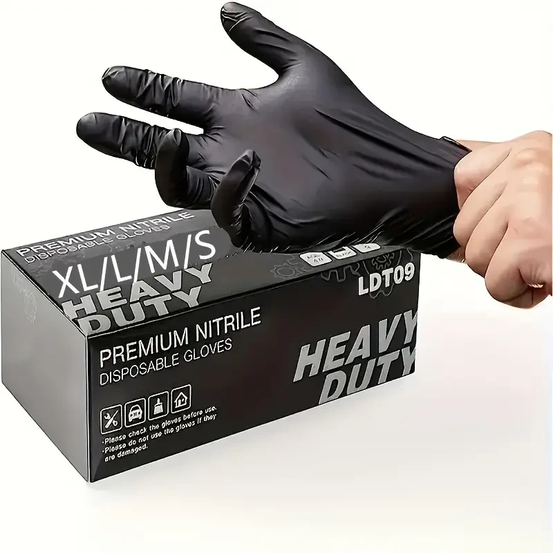 50 Durable Nitrile Gloves - Waterproof