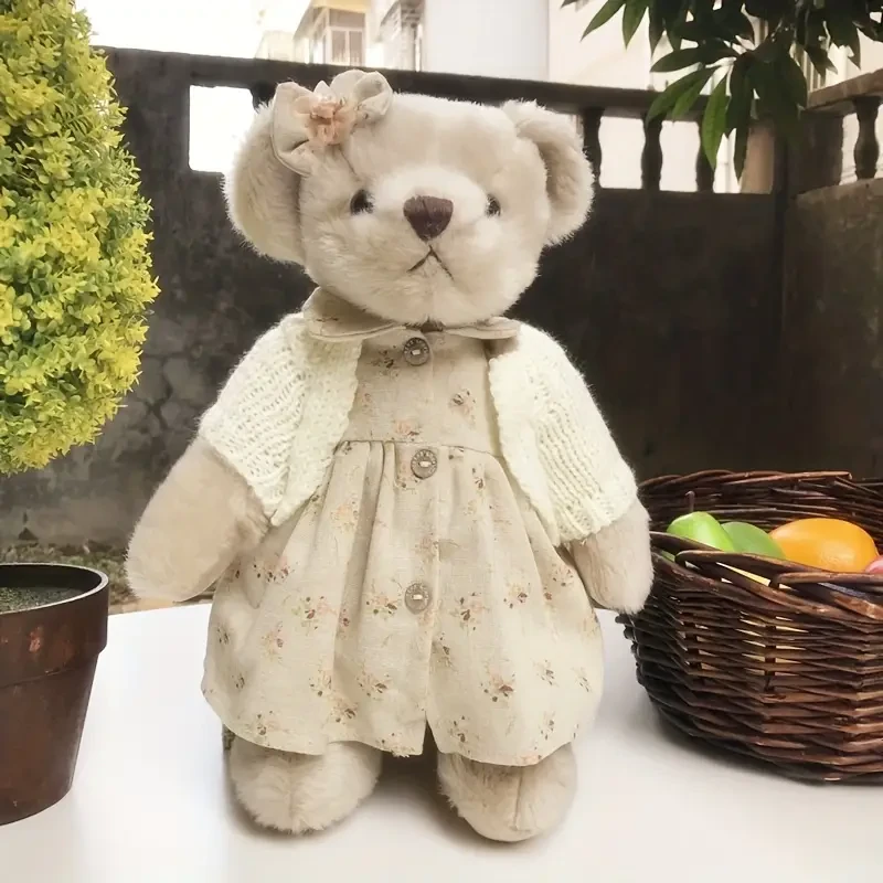 Teddy Bear Plush Toy Cloth Doll With Five Joints That Can Be Moved And Posed. New Creative Bear Doll For Christmas Gifts,