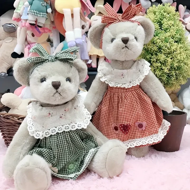 Teddy Bear Plush Toy Cloth Doll With Five Joints That Can Be Moved And Posed. New Creative Bear Doll For Christmas Gifts,